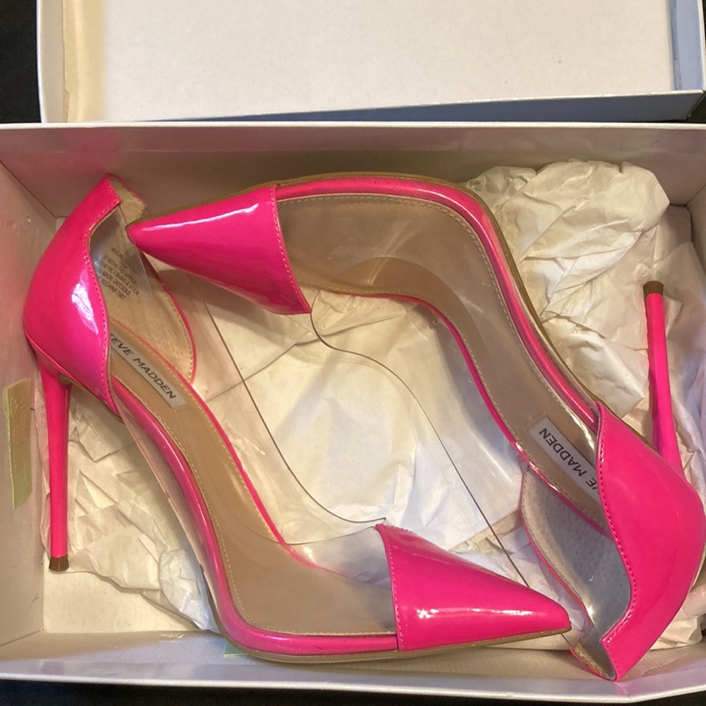 Steve Madden Malibu pink neon size 10